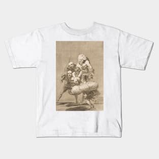 What One Does to Another by Francisco Goya Kids T-Shirt